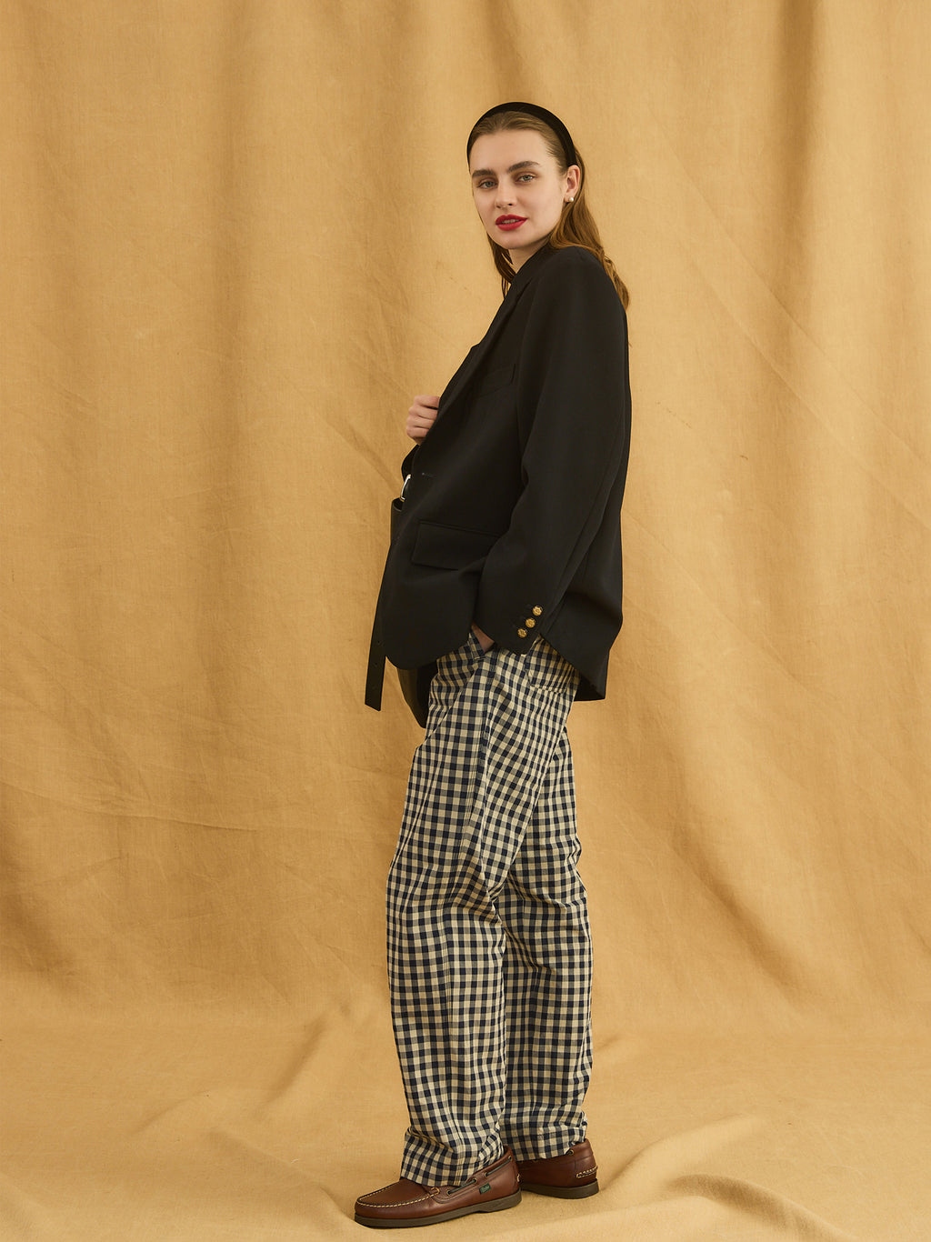 GINGHAM CHECK PANTS