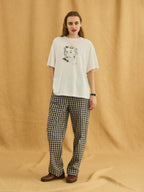 GINGHAM CHECK PANTS