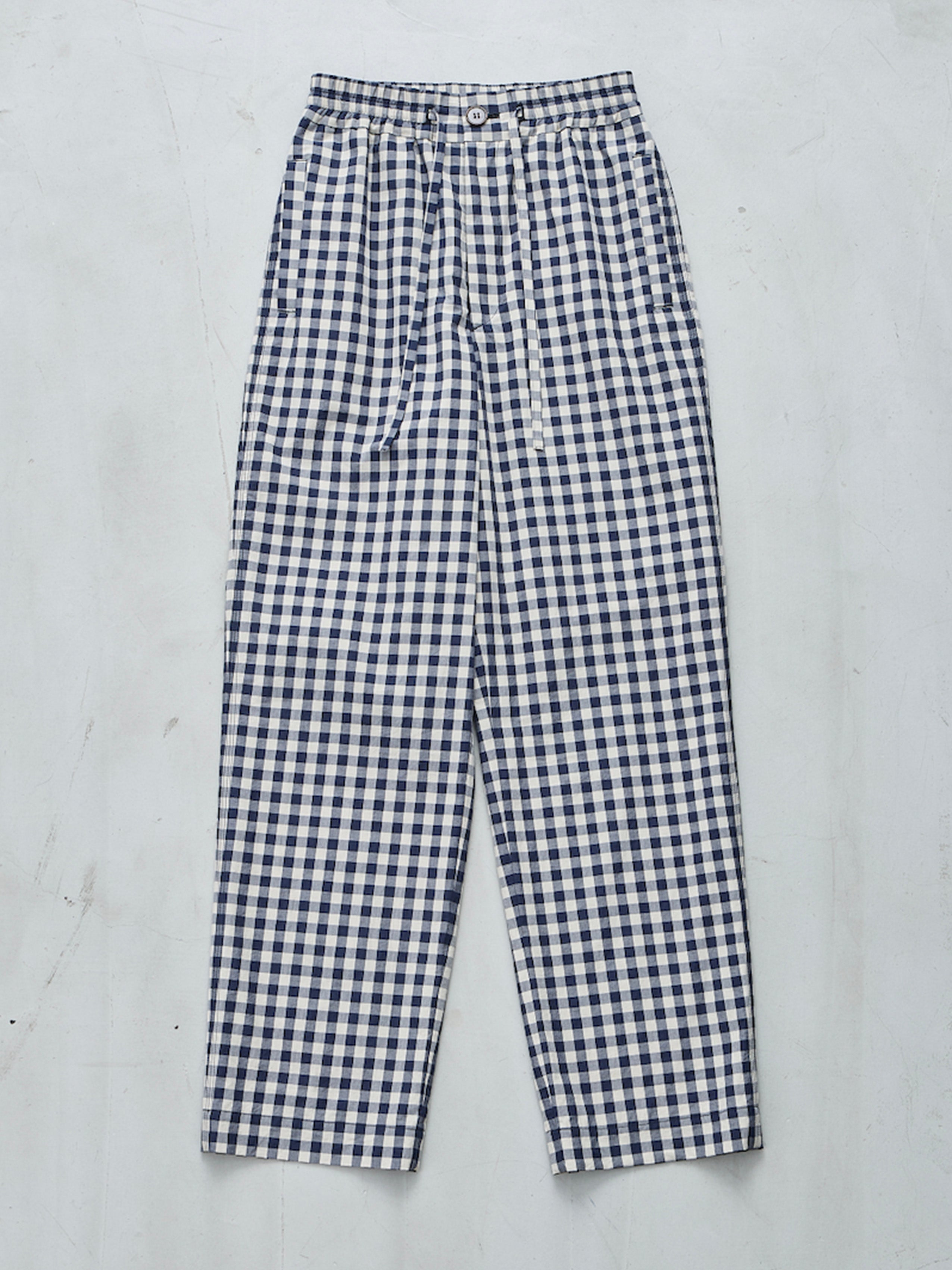 GINGHAM CHECK PANTS