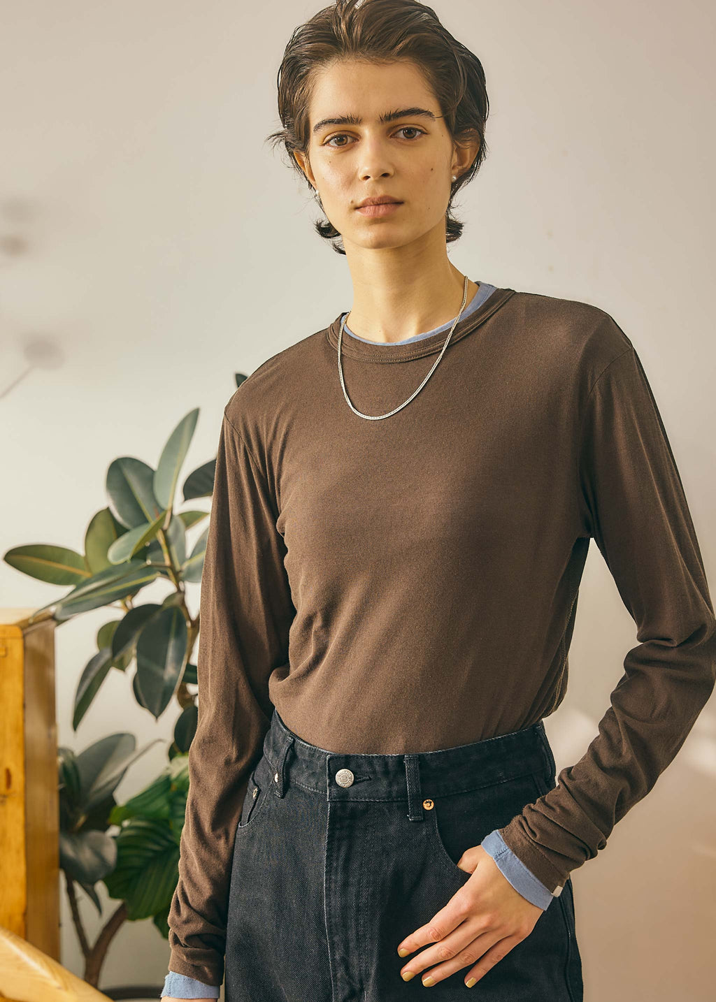 SHEER LONG SLEEVE TEE
