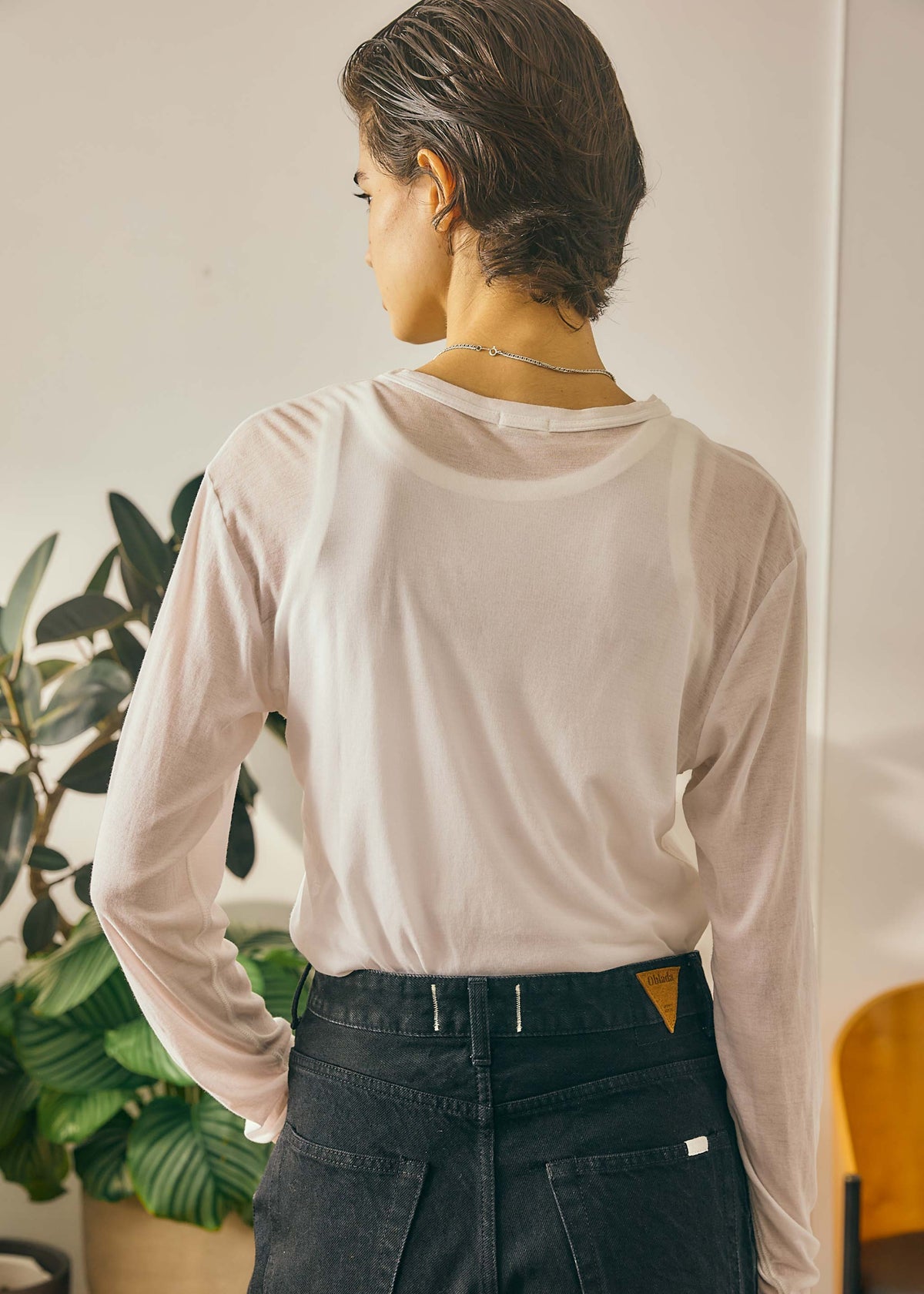 SHEER LONG SLEEVE TEE