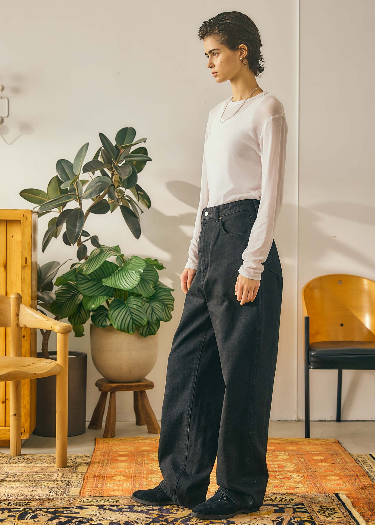 SHEER LONG SLEEVE TEE