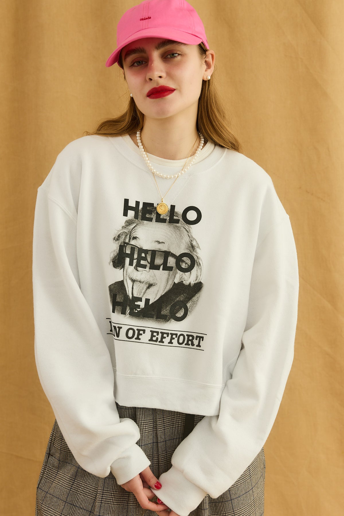 Oblada HELLO SWEAT WHITE