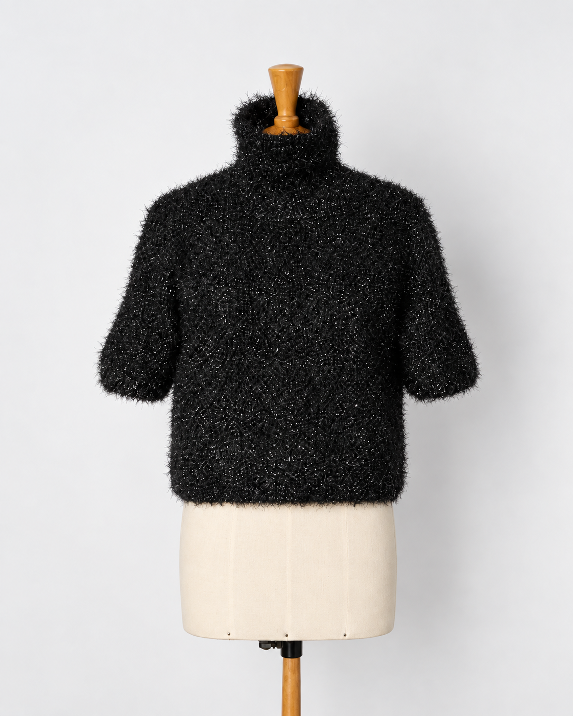 SINME グリッターニットトップス BLACK