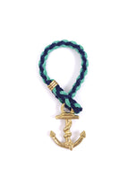 Button Works Anchor WOVEN Bracelet NAVY/MINT 商品画像 6