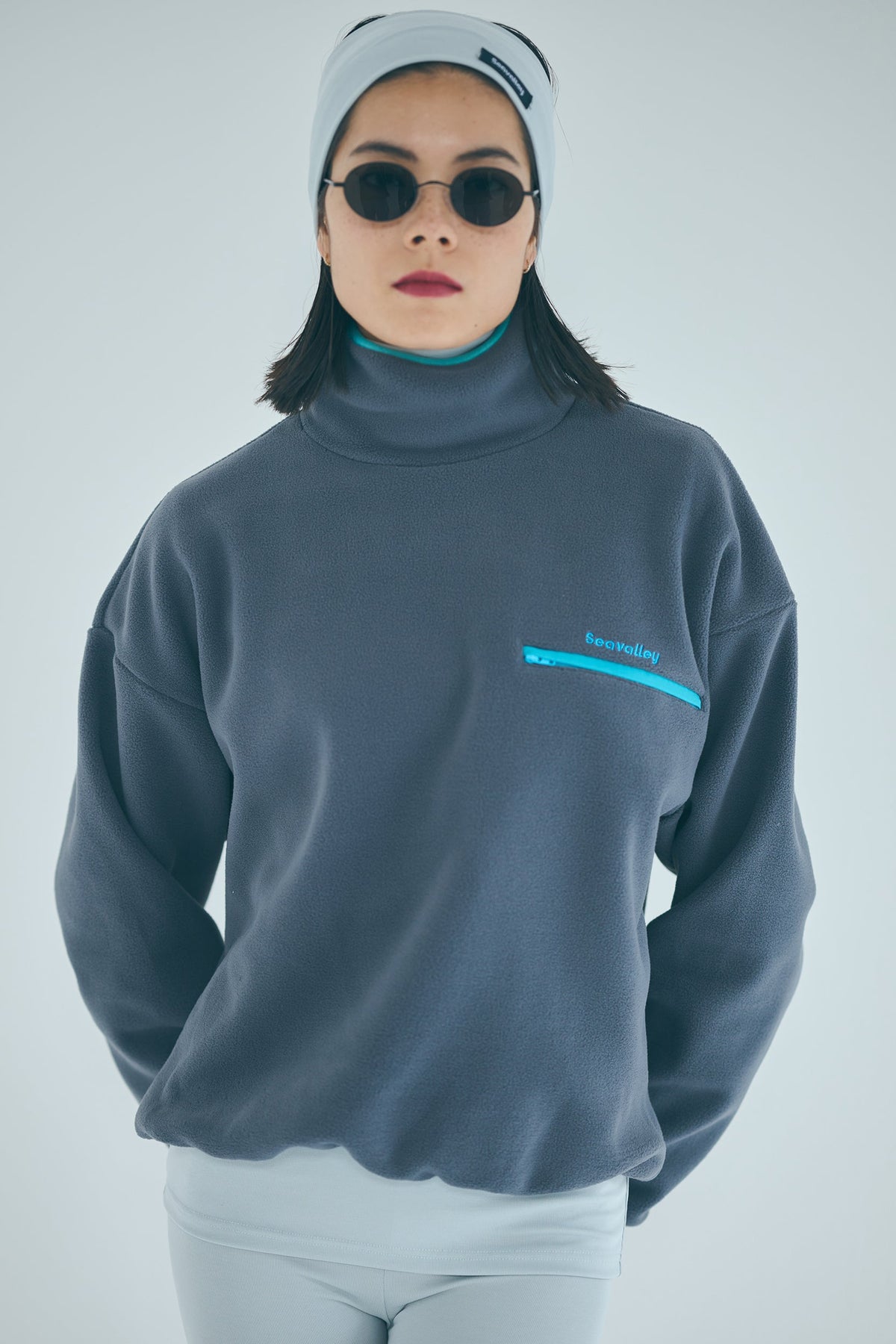 SEA Seavalley　リサイクル　フリース　ハイネックプルオーバー 公式商品写真
