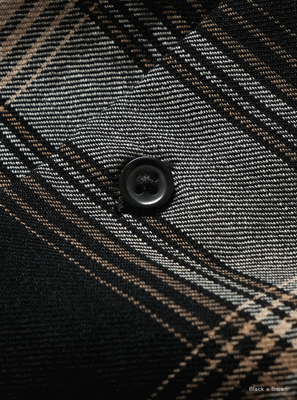 BATONER OMBRE CHECK BAND COLLAR SHIRT 公式商品写真