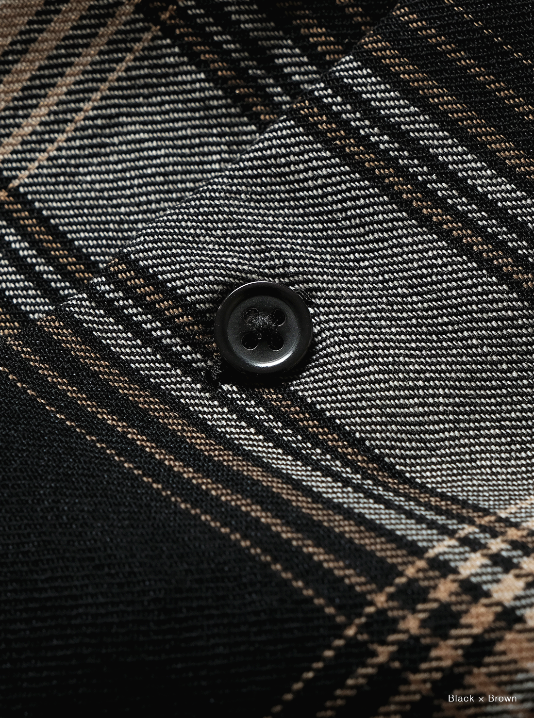 BATONER OMBRE CHECK BAND COLLAR SHIRT 公式商品写真