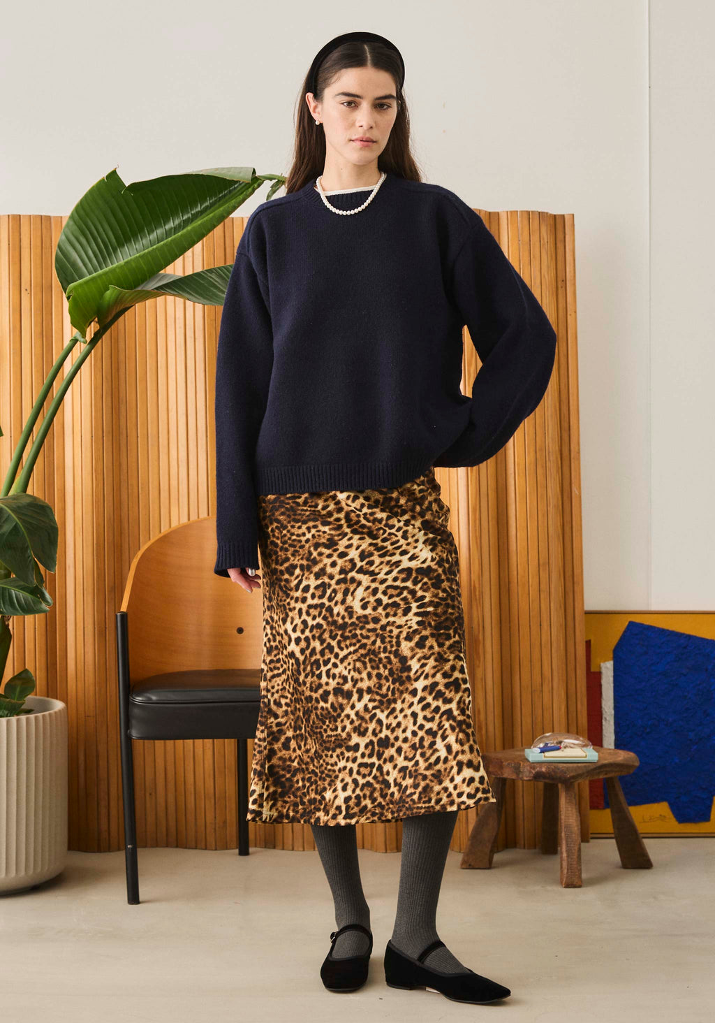 Oblada LEOPARD PRNT SKIRT 公式商品写真