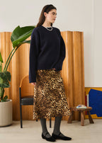 Oblada LEOPARD PRNT SKIRT 公式商品写真
