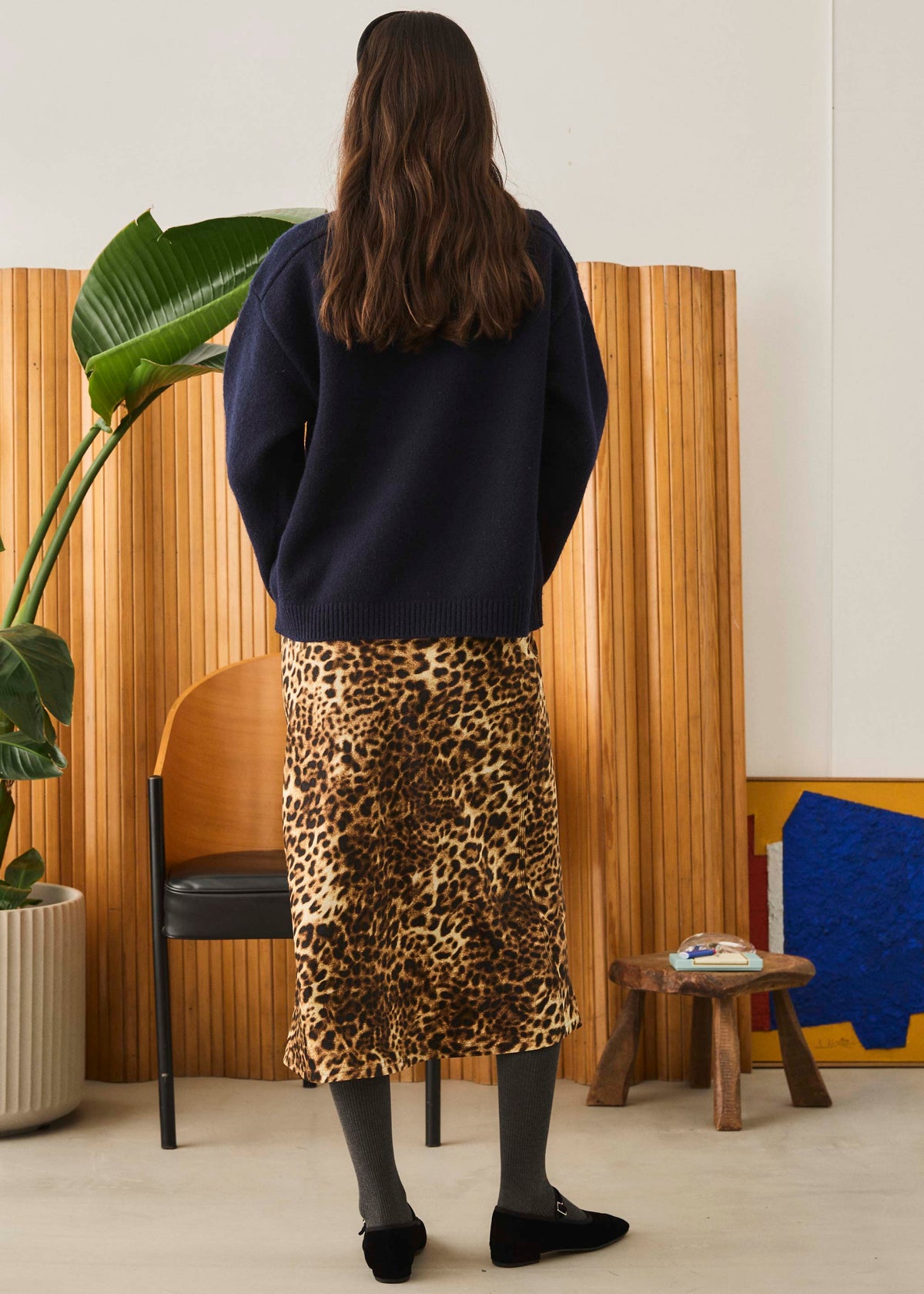 Oblada LEOPARD PRNT SKIRT 公式商品写真