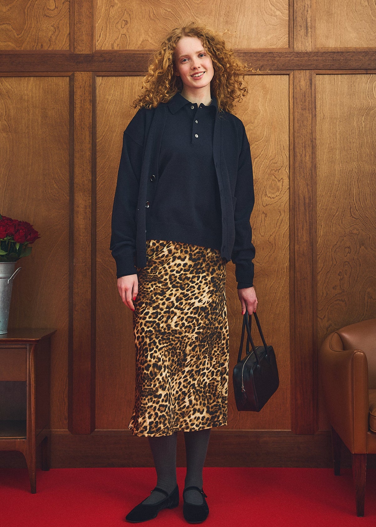 Oblada LEOPARD PRNT SKIRT 公式商品写真