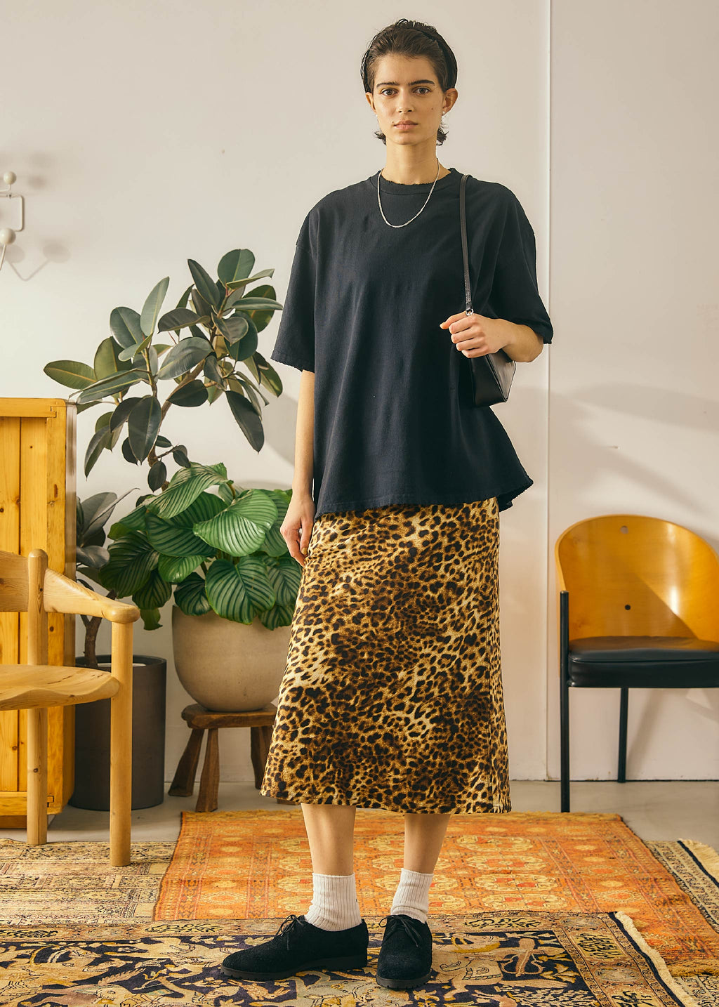 Oblada LEOPARD PRNT SKIRT 公式商品写真