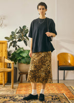 Oblada LEOPARD PRNT SKIRT 公式商品写真