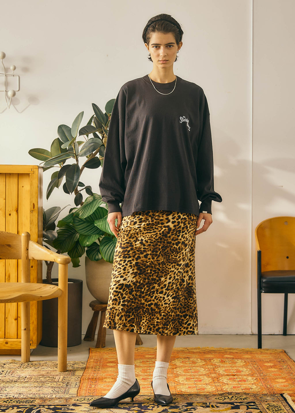 Oblada LEOPARD PRNT SKIRT 公式商品写真