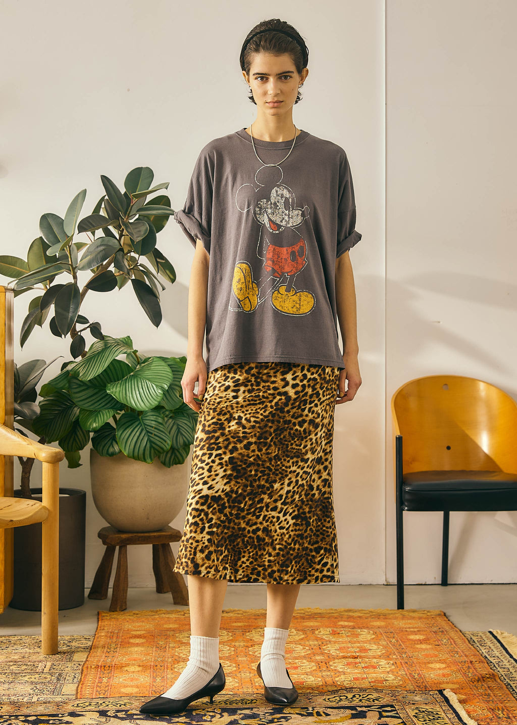 Oblada LEOPARD PRNT SKIRT 公式商品写真