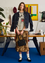 Oblada LEOPARD PRNT SKIRT 公式商品写真