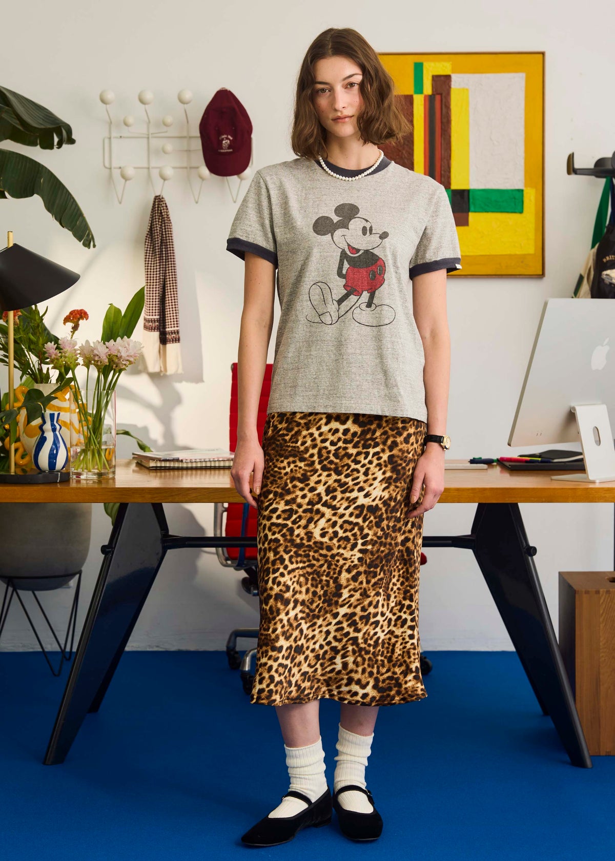 Oblada LEOPARD PRNT SKIRT 公式商品写真