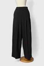 SINME ダーツワイドパンツ ブラック 商品写真