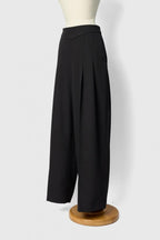 SINME ダーツワイドパンツ ブラック 商品写真