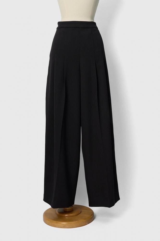 SINME ダーツワイドパンツ ブラック 商品写真