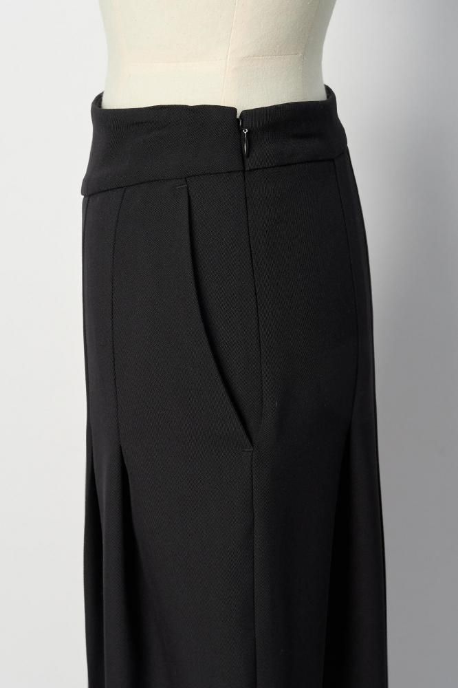 SINME ダーツワイドパンツ ブラック 商品写真