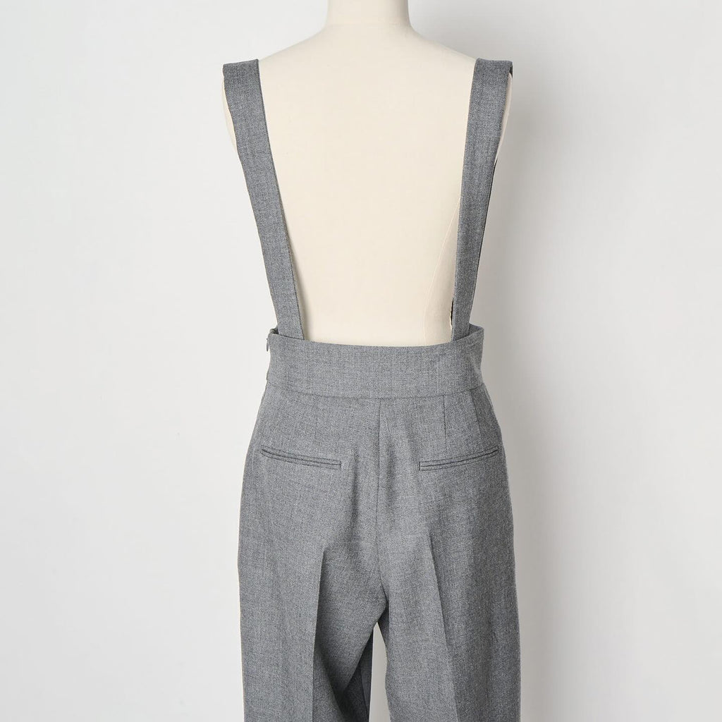 SINME SS15-07 ウールサスペンダーパンツ グレー