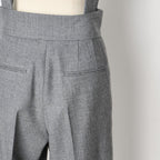 SINME SS15-07 ウールサスペンダーパンツ グレー