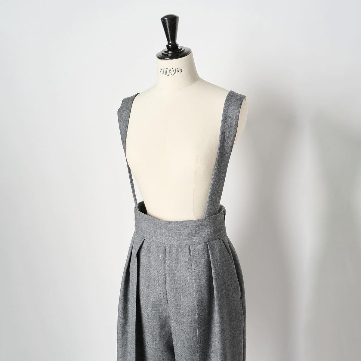 SINME SS15-07 ウールサスペンダーパンツ グレー
