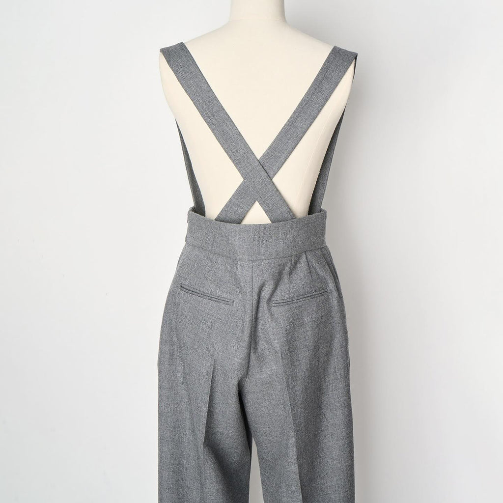 SINME SS15-07 ウールサスペンダーパンツ グレー