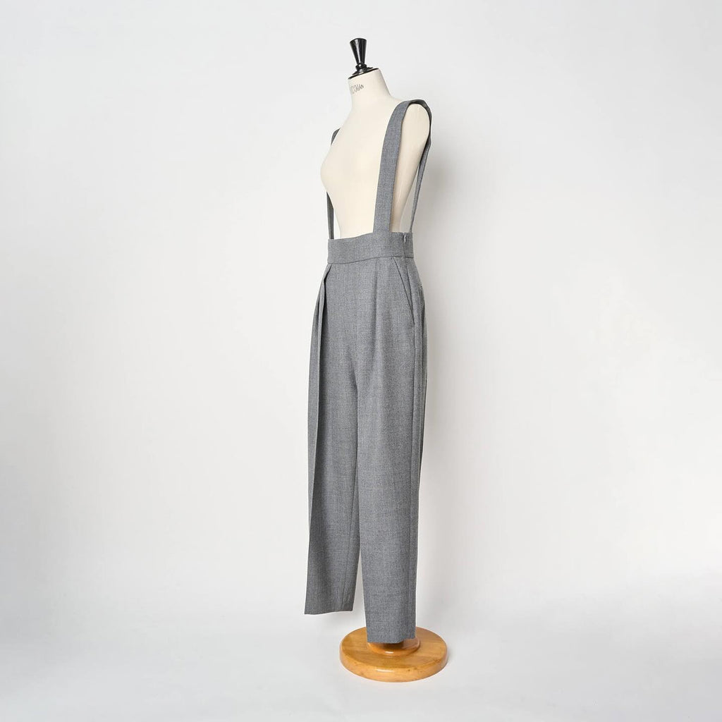 SINME SS15-07 ウールサスペンダーパンツ グレー